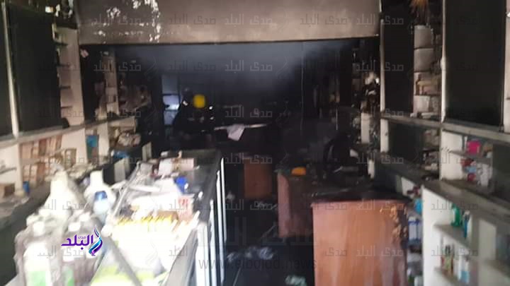 السيطرة على حريق فى صيدلية 