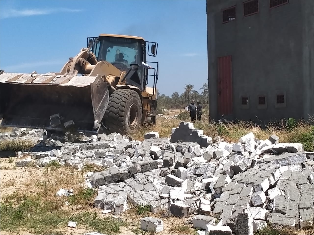 ازالة التعديات على الأراضي الزراعية 