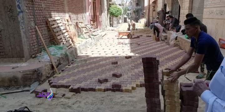 : رصف شوارع تلا بالإنترلوك