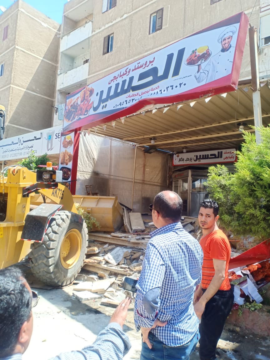 ازالة التعديات بمدينة 6 أكتوبر