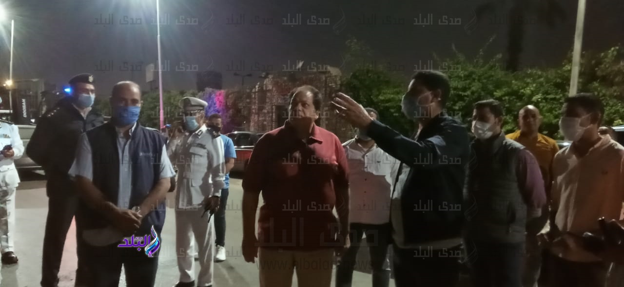 النائب محمد ابو العينين فى مكان الحادث