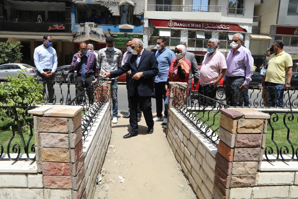 محافظ الجيزة يتفقد أعمال تطوير شارع سليمان اباظة بالدقي