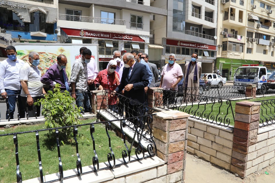 جولة محافظ الجيزة في شوارع الدقي