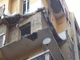 انهيار شرفة منزل بالاسكندرية