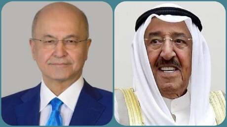 أمير الكويت ورئيس العراق 