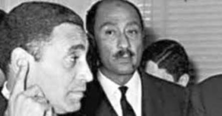 السادات و حسنين هيكل 