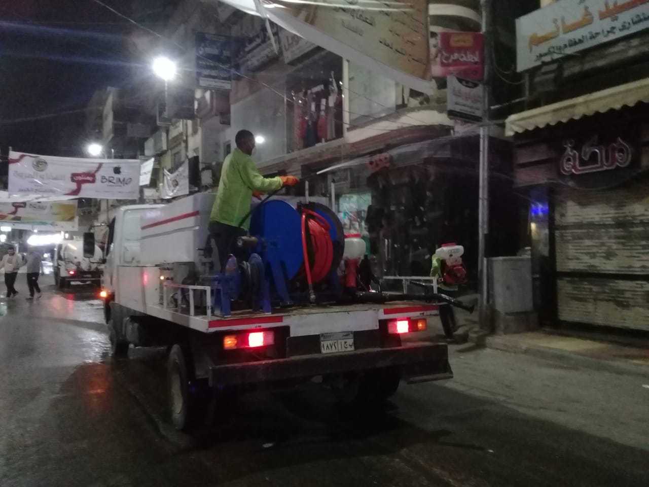 أعمال الرش والتعقيم ضد فيروس كورونا