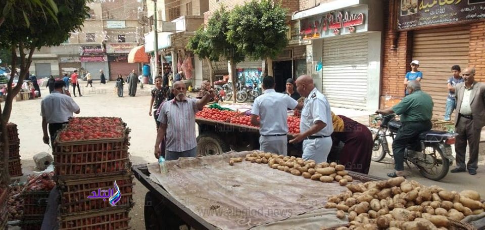 فض سوق ميدان الحرازية بطوخ