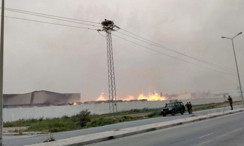 صورة من الحريق - اذاعة موزاييك