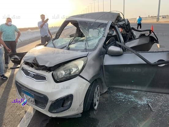 حادث على طريق السويس 