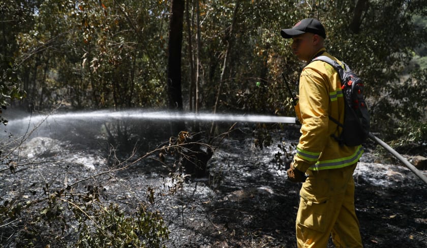 حريق في اسرائيل