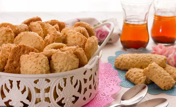 طريقة عمل بسكويت العيد بالنشادر او البرتقال