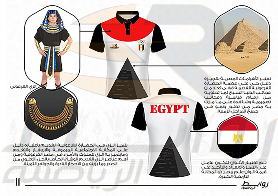 الزي الخاص بـأبطال مصر الأولمبيين