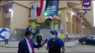 رئيس جامعة حلوان يستقبل الفوج الأول من المصريين العائدين
