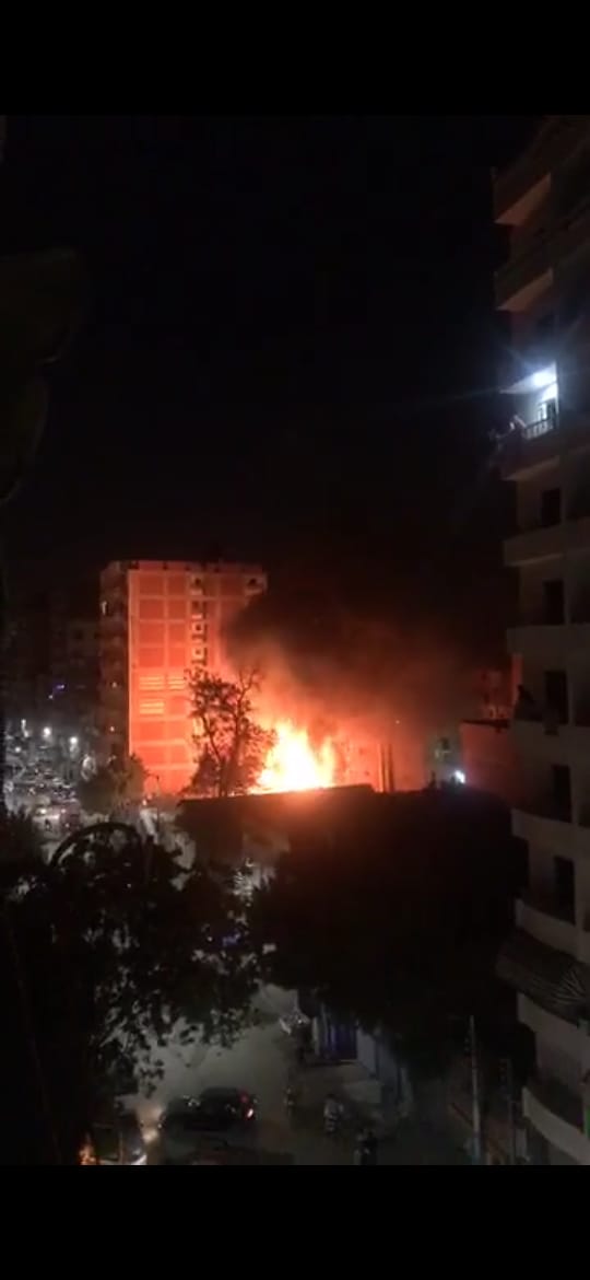 حريق مصنع طنطا 