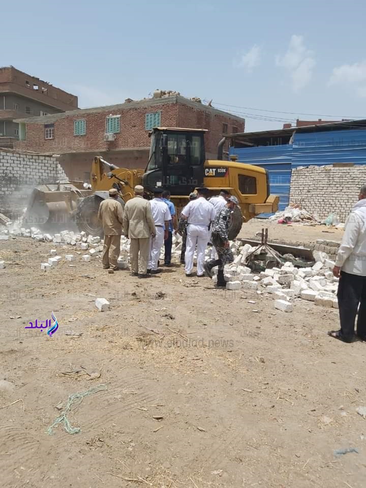 استمرار الحملات المكبره لإزالة التعديات على الأراضي الزراعية