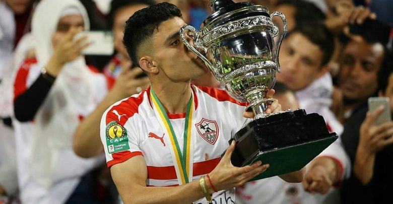 أشرف بن شرقي لاعب فريق الزمالك