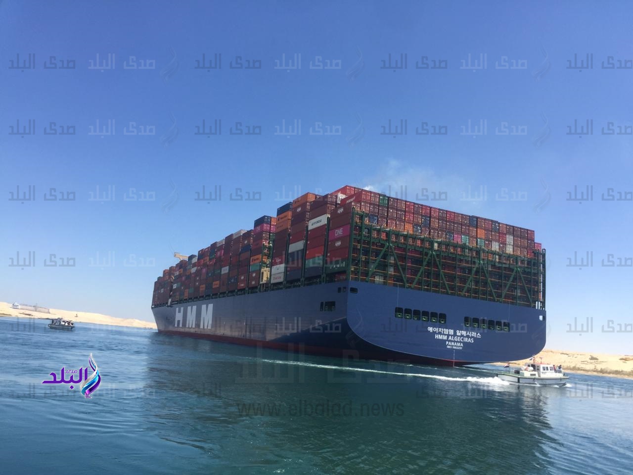 قناة السويس تشهد عبور السفينة أكبر سفينة حاويات في العالم