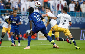 جانب من مباراة للهلال والنصر في الدوري السعودي