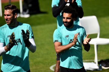 محمد صلاح من مران ليفربول