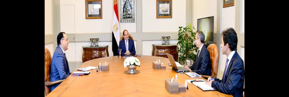 الرئيس السيسى خلال الاجتماع