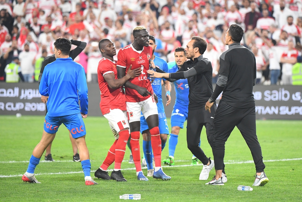 جانب من احداث مباراة الزمالك والاهلي