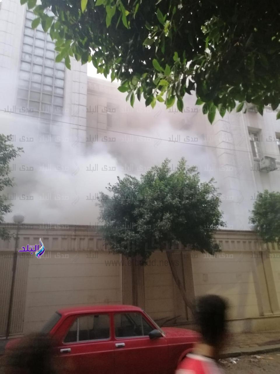 حريق مستشفى الشفاء فى العباسية 