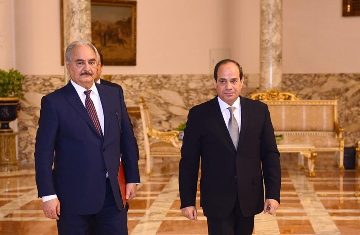 الرئيس عبد الفتاح السيسي والمشير خليفة حفتر
