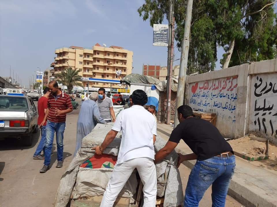 حملة لازالة اشغالات الطريق
