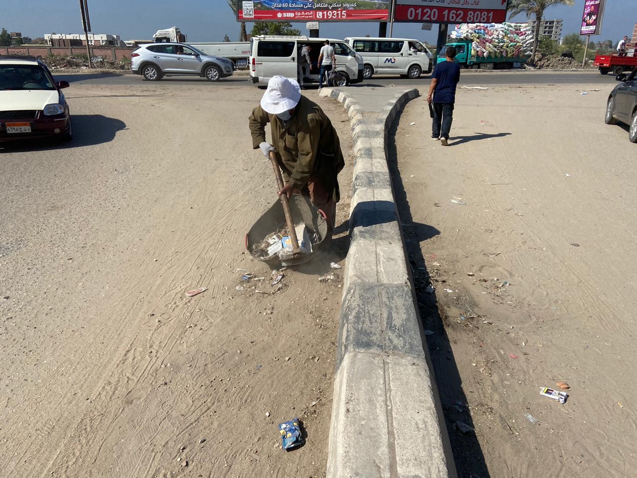  أعمال النظافة بالمنطقة المركزية