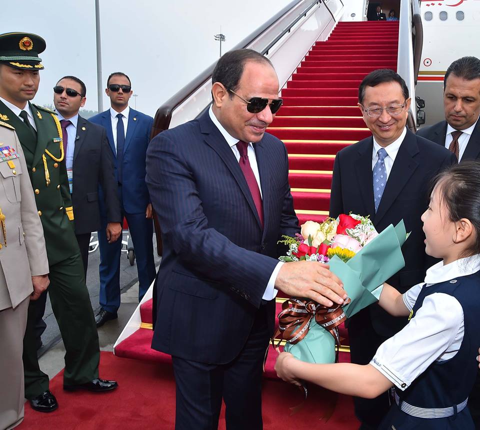الرئيس السيسي خلال زيارة للصين