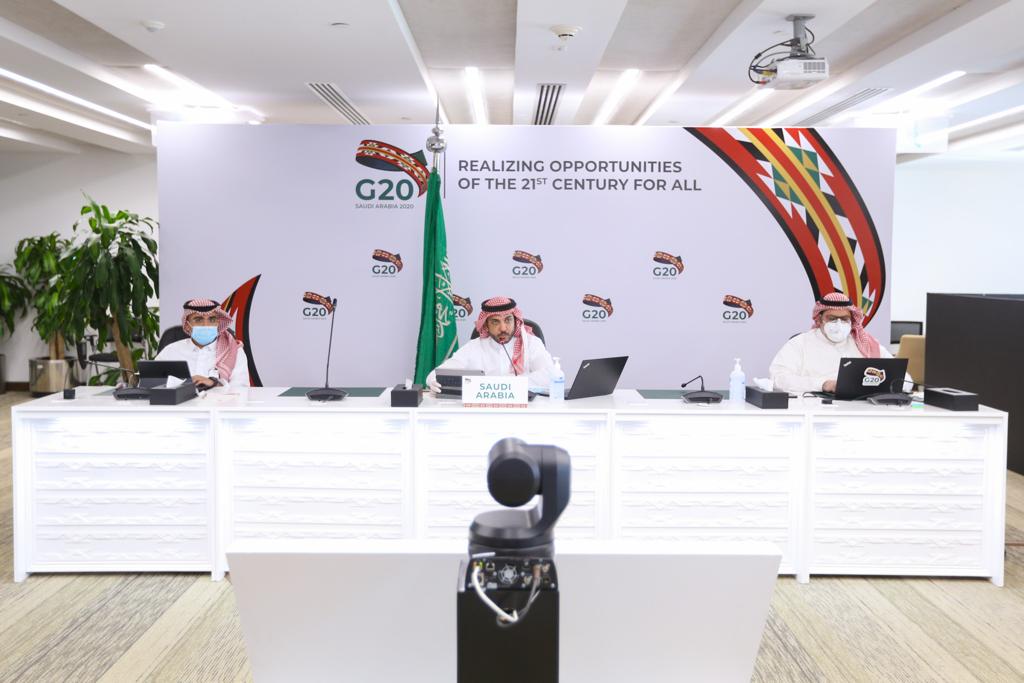 جانب من اجتماعات مجموعة العشرين عن بعد