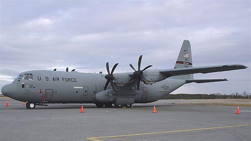  طائرة C130 التابعة للتحالف الدولي