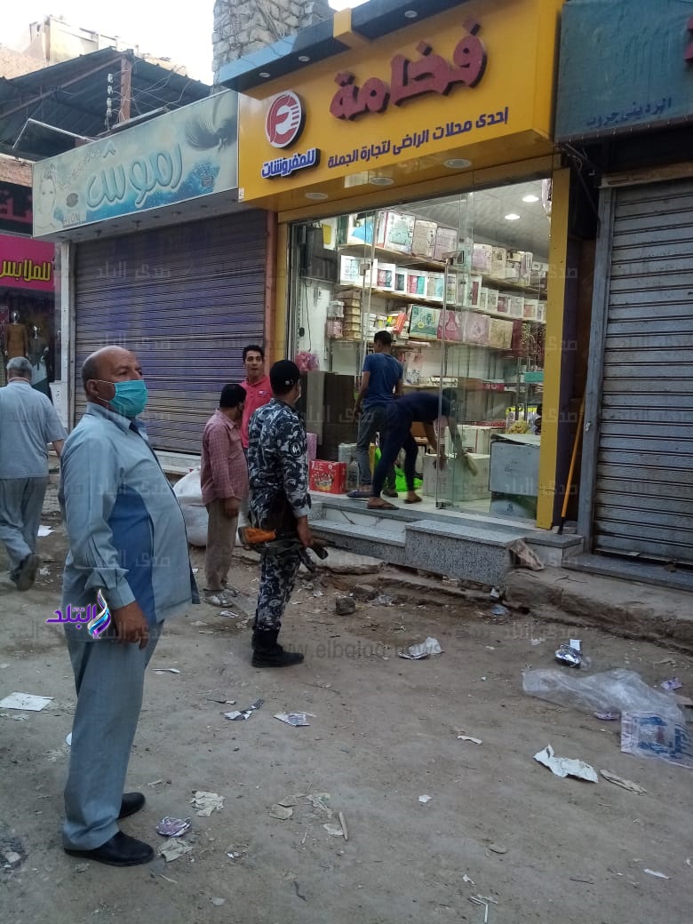 غلق محال تجارية وتحرير محاضر كسر الحظر بالفيوم