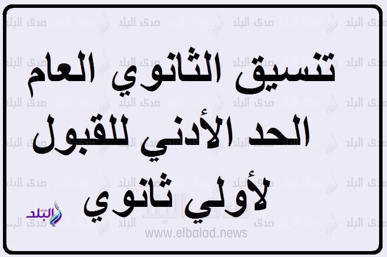 تنسيق الثانوي العام 2020