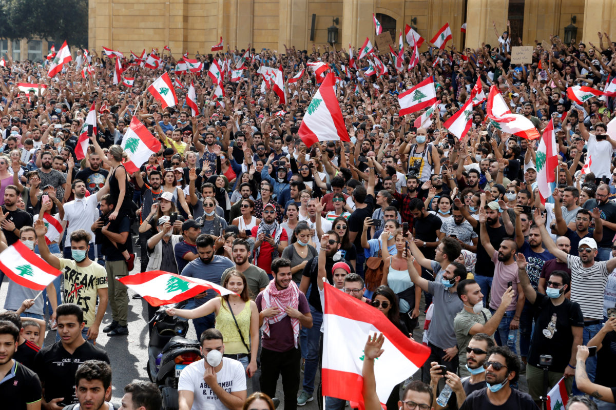 المظاهرات في لبنان