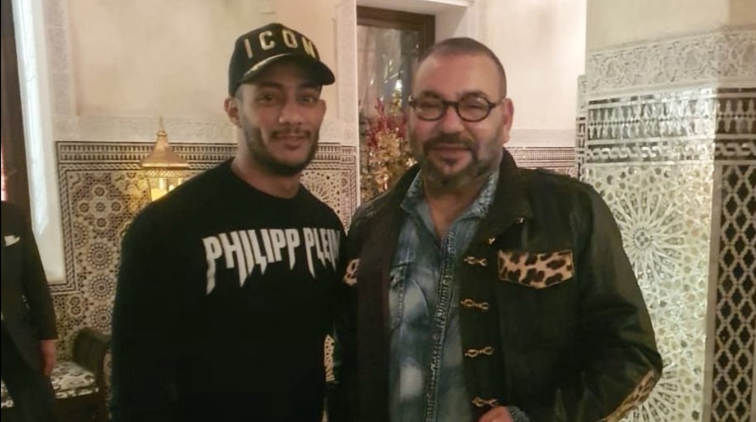 محمد رمضان وملك المغرب 