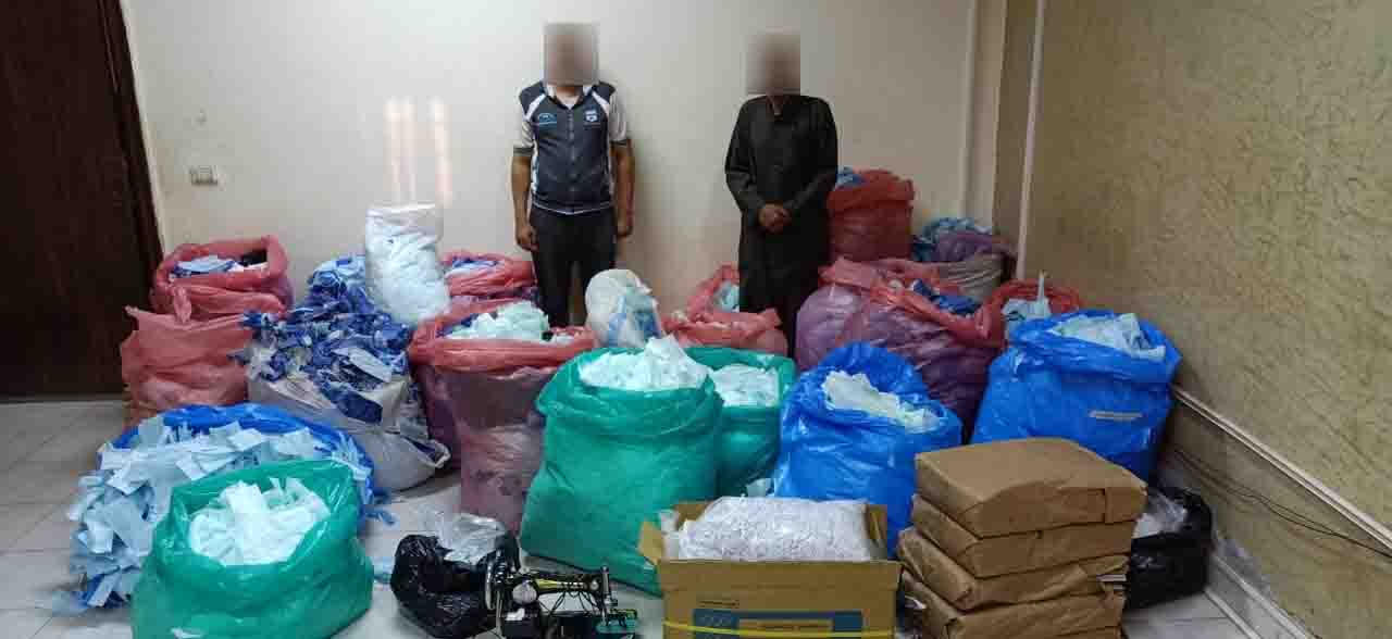 مصنع لانتاج كمامات طبية رديئة