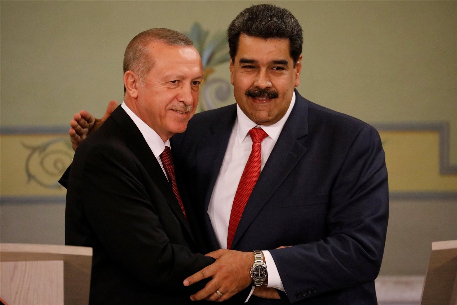 نيكولاس مادورو رئيس فنزويلا ورجب طب أردوغان