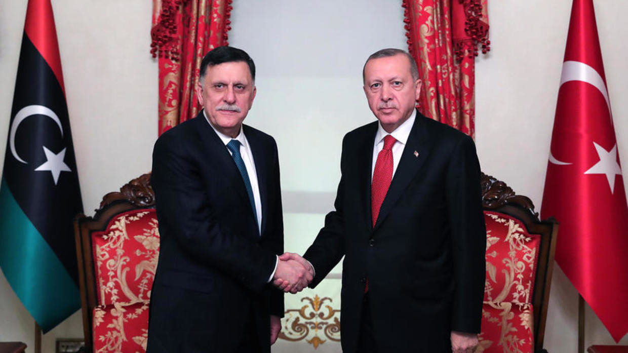 رجب طيب أردوغان وفايز السراج