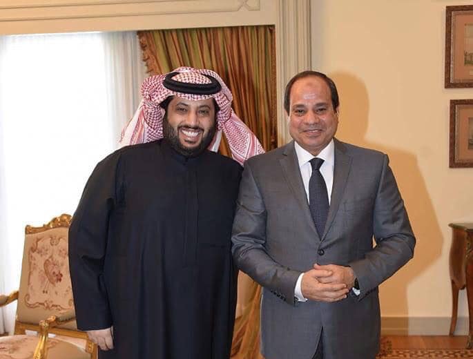 تركي آل الشيخ والسيسي
