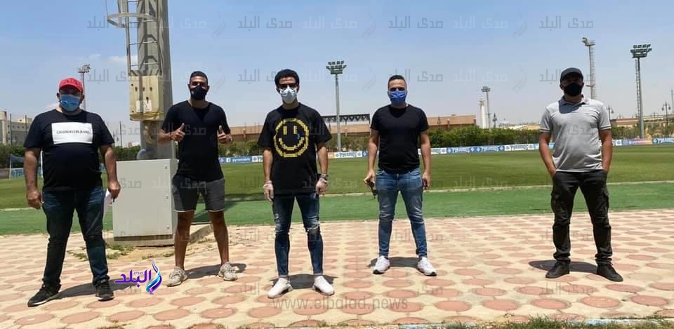 لاعبي فريق بيراميدز بعد فحص كورونا