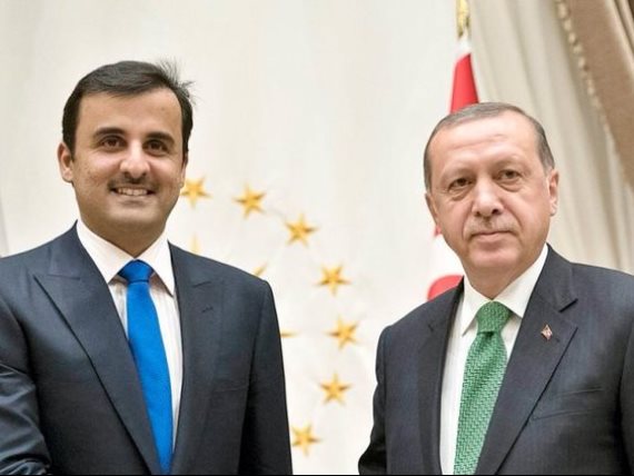 رجب طيب أردوغان وتميم بن حمد