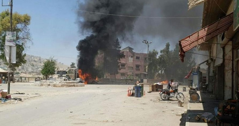 انفجار في عفرين السورية