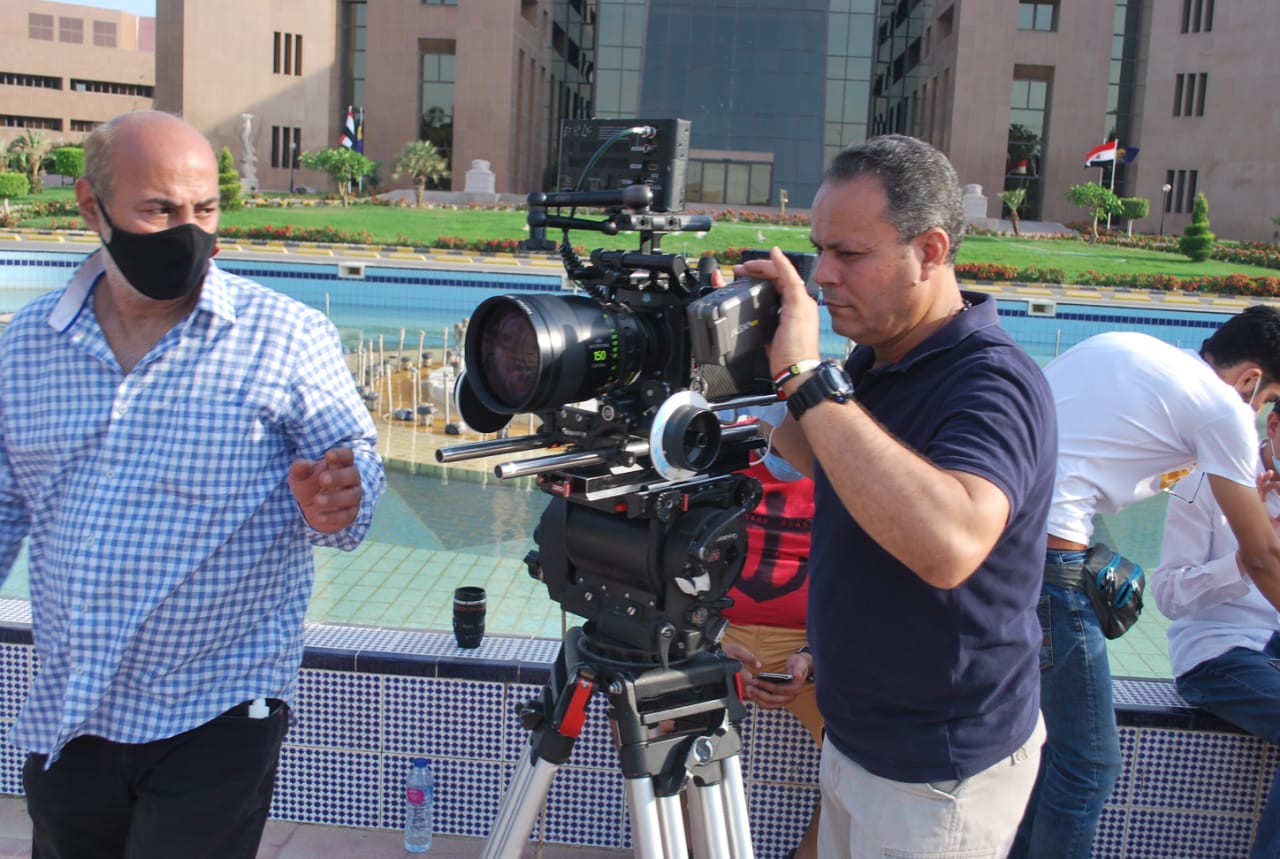 تصوير اغنية قوة مصر في مدينة الانتاج تصوير اغنية قوة مصر في مدينة الانتاج