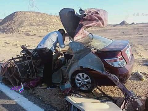  حادث مصرع ملاحظين الثانوية العامه بالوادي ا