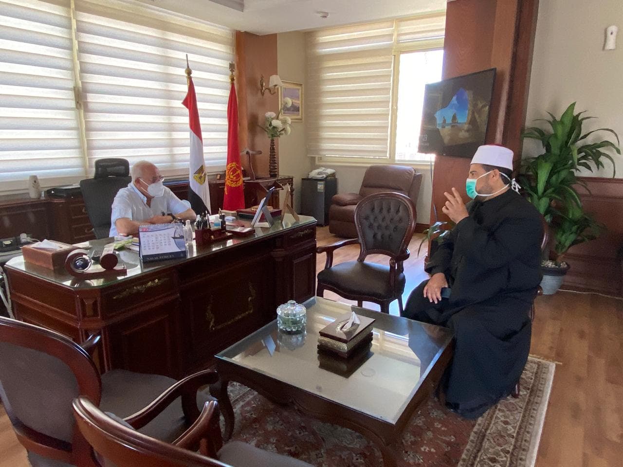محافظ بورسعيد يستقبل مدير مديرية الأوقاف 