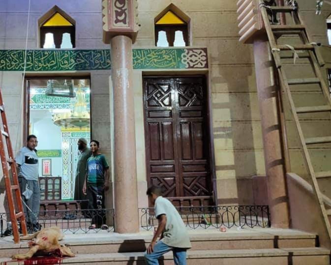 احتفالات الأهالي بفتح المساجد 