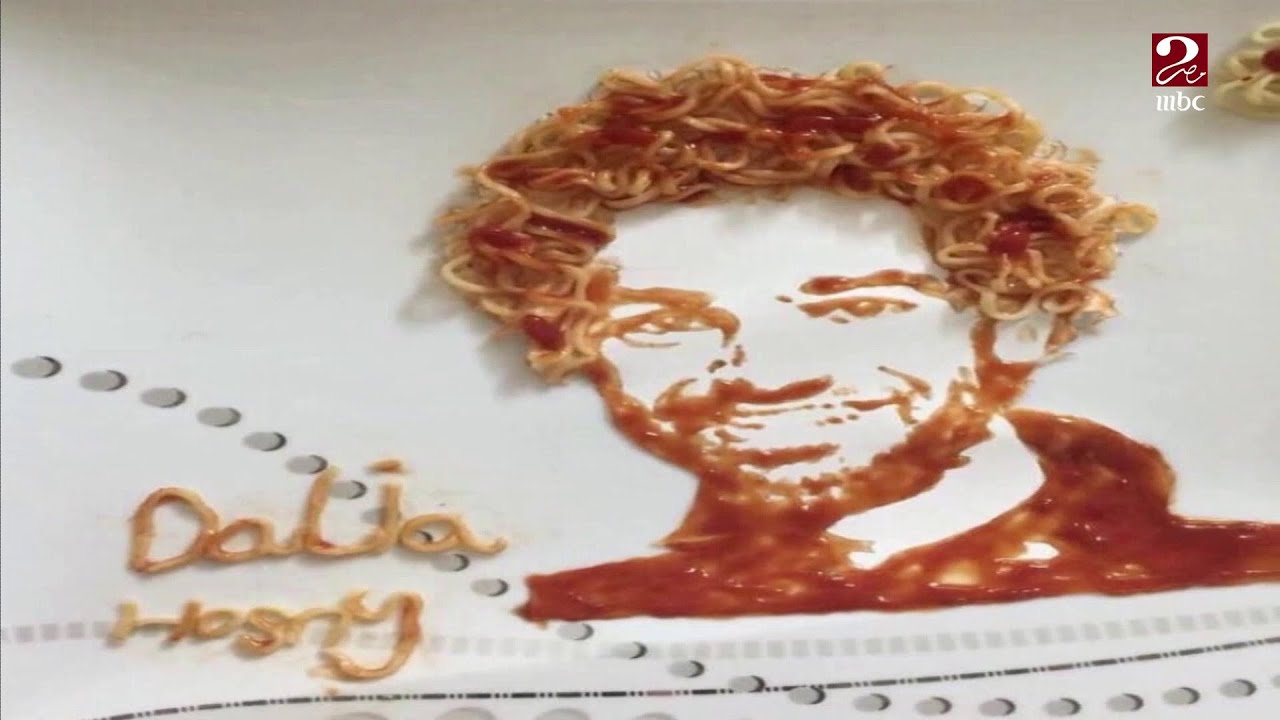 لوحة فنية للفنان احمد حلمي مرسومة باللب