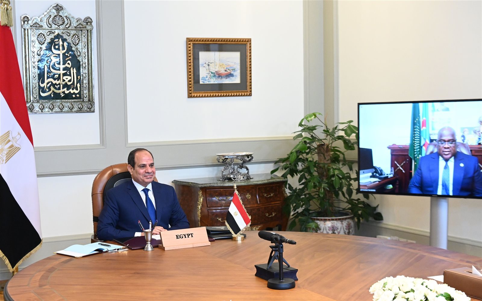 الرئيس السيسي خلال مشاركته في أعمال القمة الأفريقية حول السد